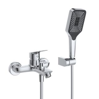 Смеситель для ванны и душа BelBagno DUE-VASM-CRM